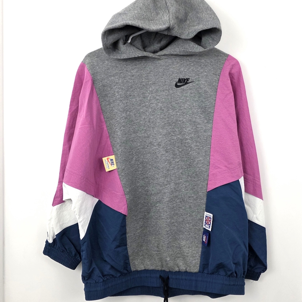 Nike Vintage 90's Rare Pullover Windbreaker Sweater Colorblock Icon Clash XS